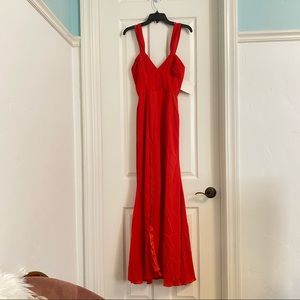 NWT Fame And Partners Red Shoulder Dress